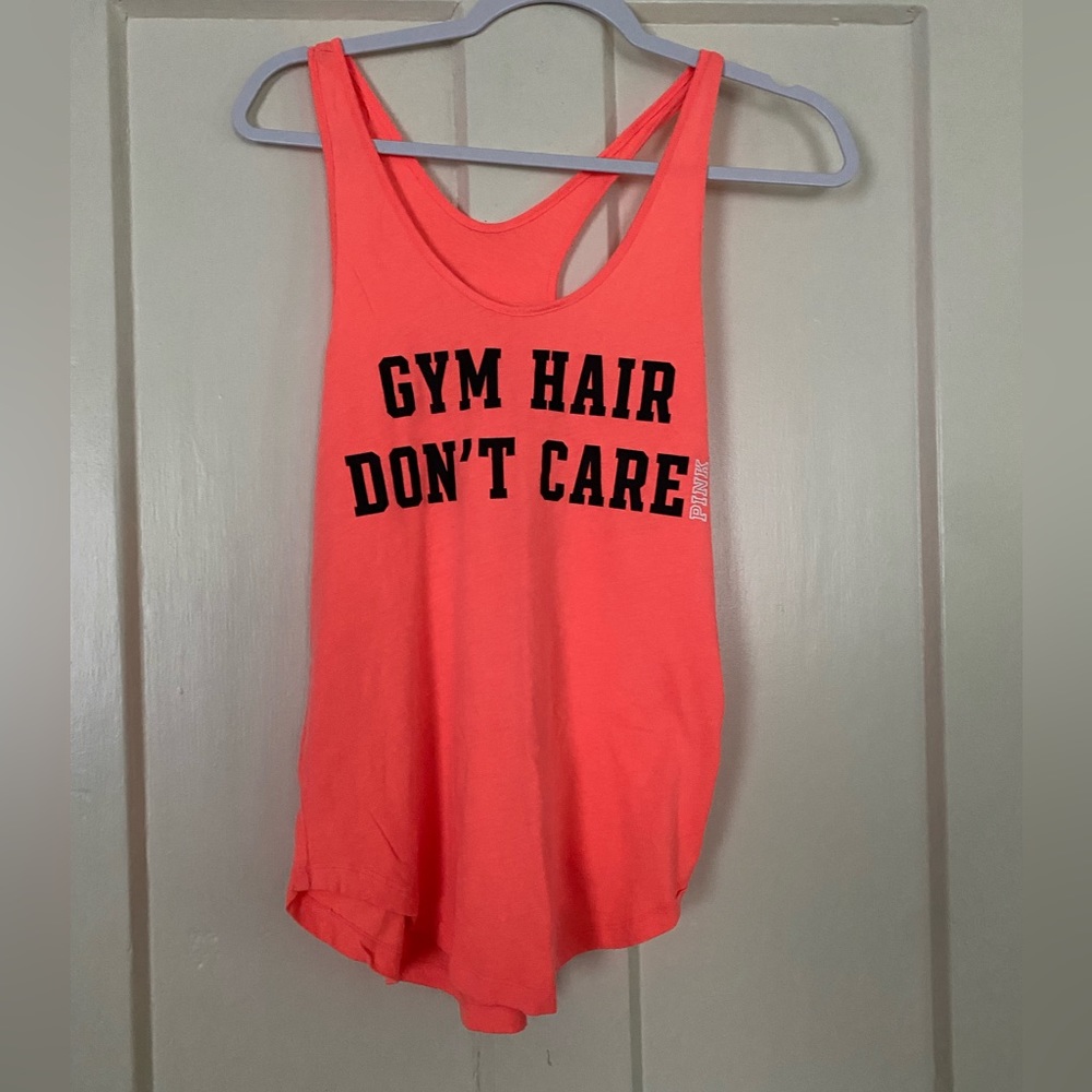 Victoria’s Secret PINK neon orange tank top